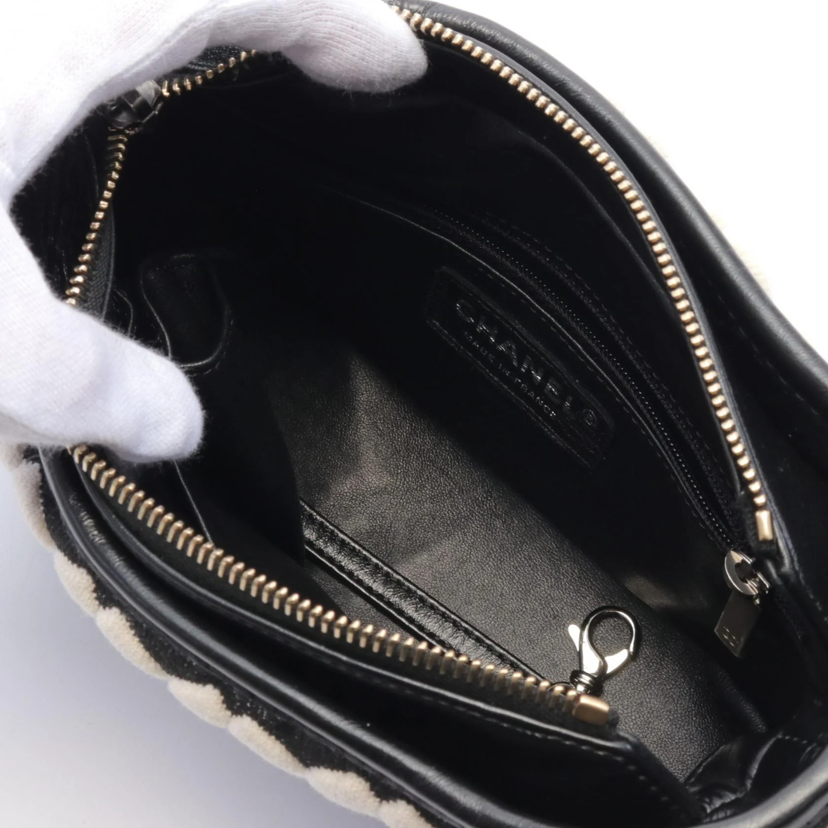 Chanel Gabrielle Small Hobo Bag Leather Knit