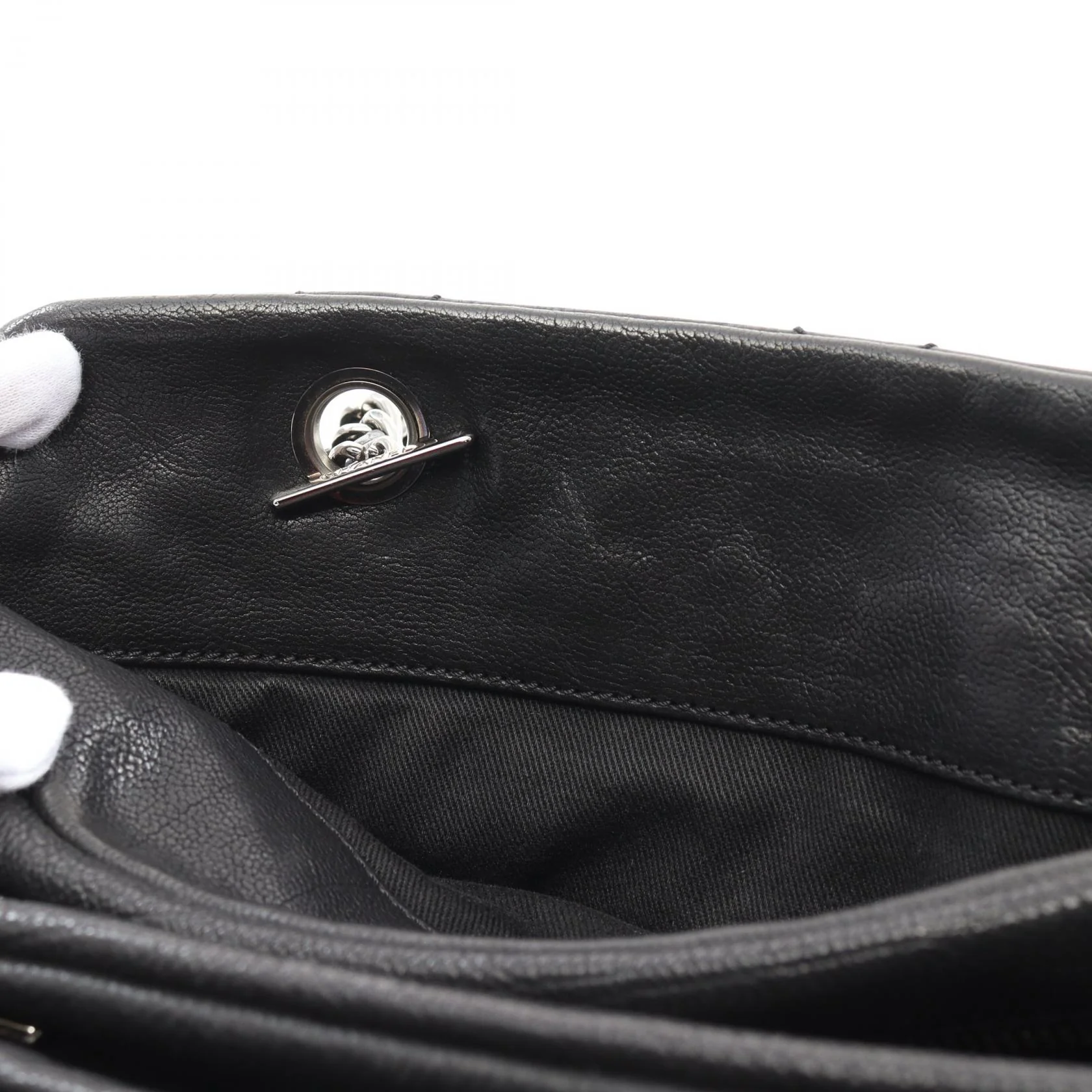 Chanel Leather Diamond Stitch Tote Bag