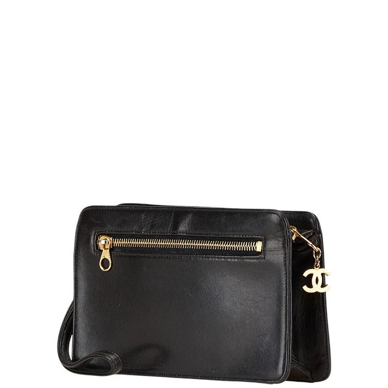 Chanel Lambskin Coco Mark Clutch Bag