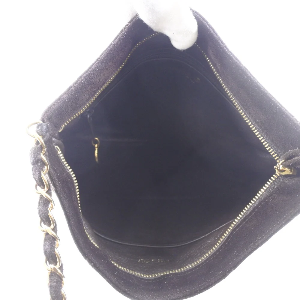 Chanel Suede Chain Shoulder Bag