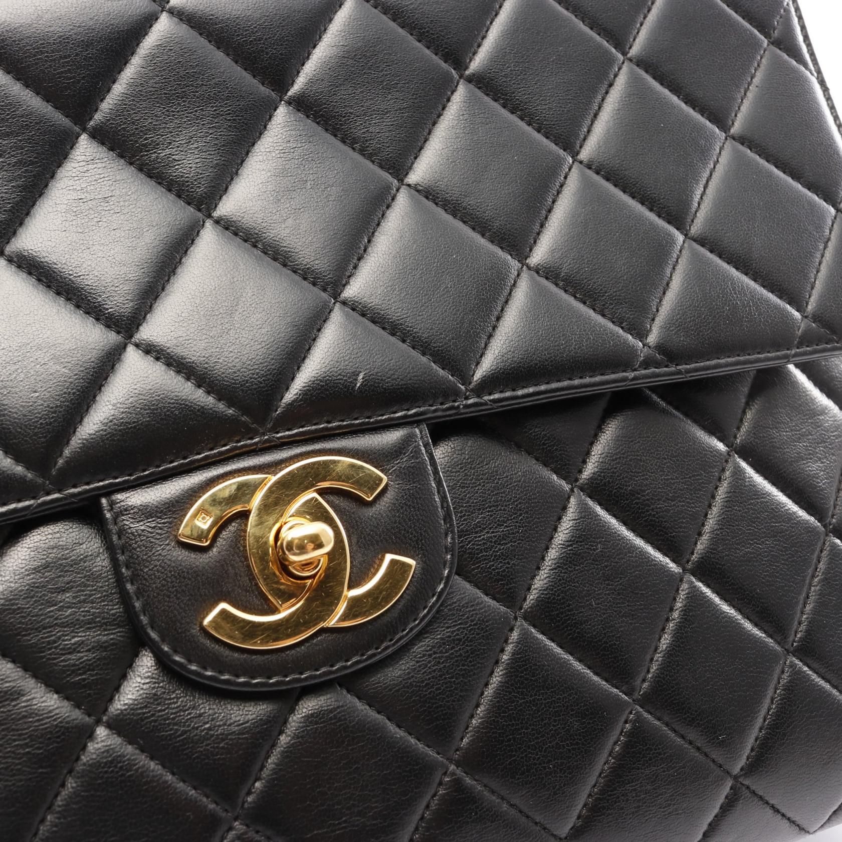 Chanel Lambskin Single Flap Shoulder Bag