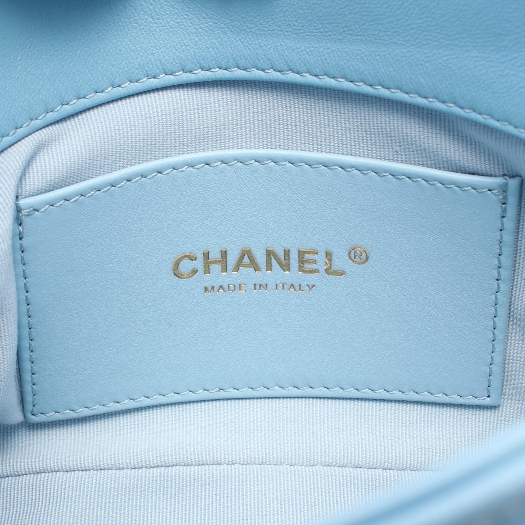 Chanel Matelasse Leather Handbag Blue