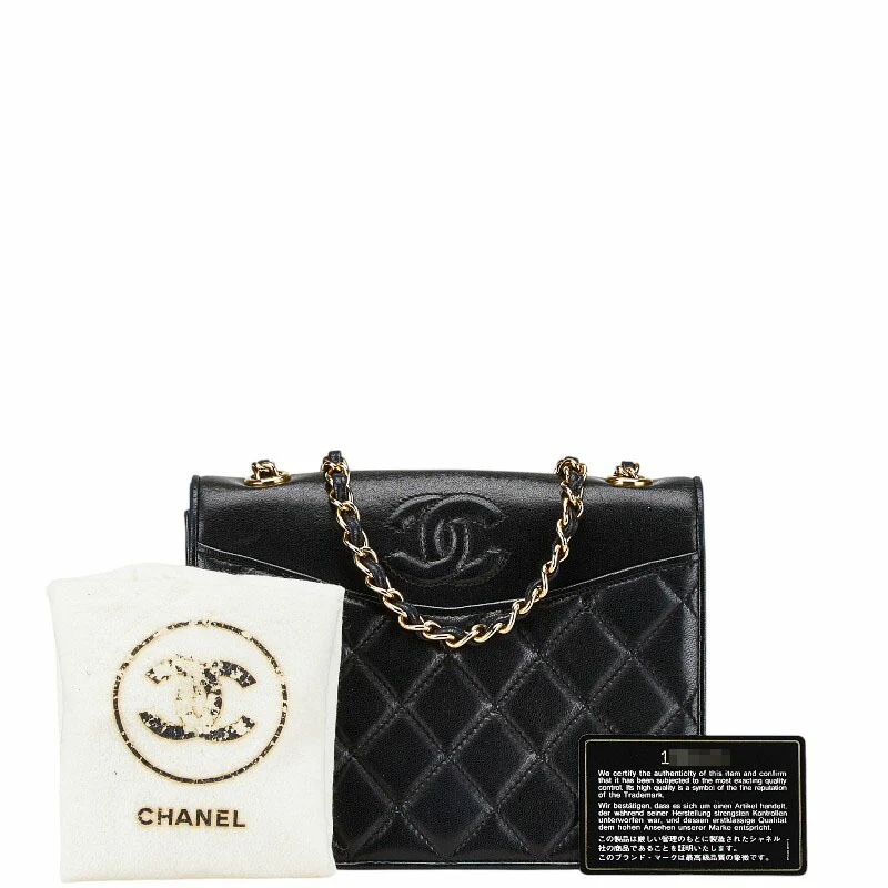 Chanel Lambskin Coco Mark Matelasse Chain Bag