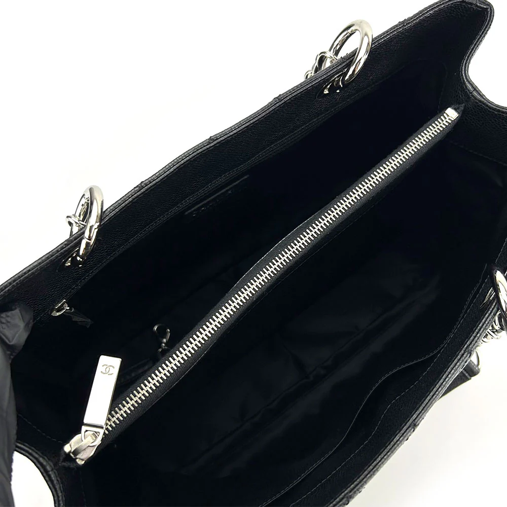Chanel Caviar Skin Tote Bag GST Black