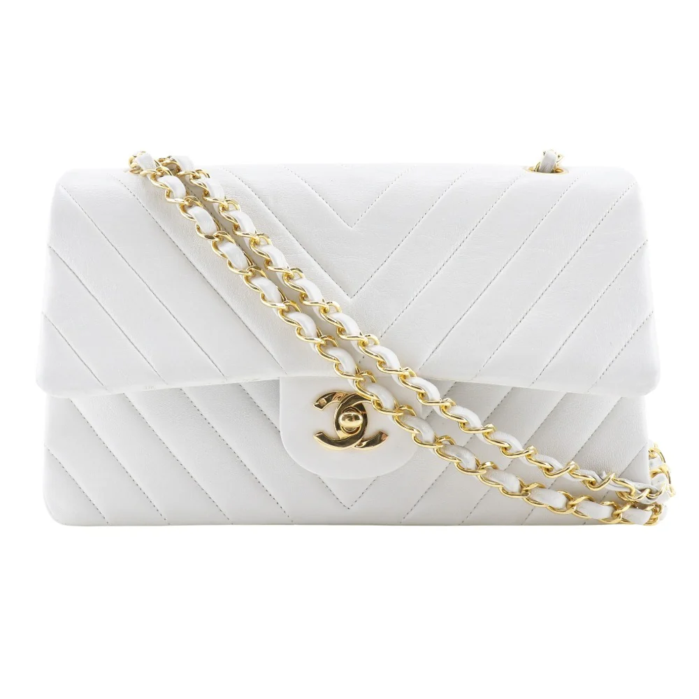 Chanel Lambskin Chain Shoulder Bag Vintage