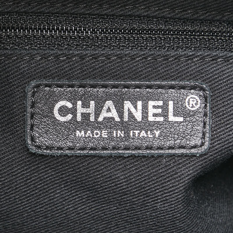 Chanel Camellia Chain Tote Bag Black
