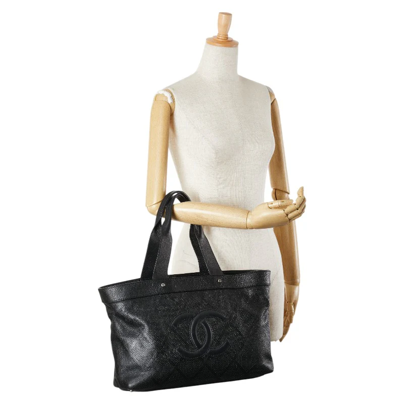 Chanel Leather Coco Mark Tote Bag A33936
