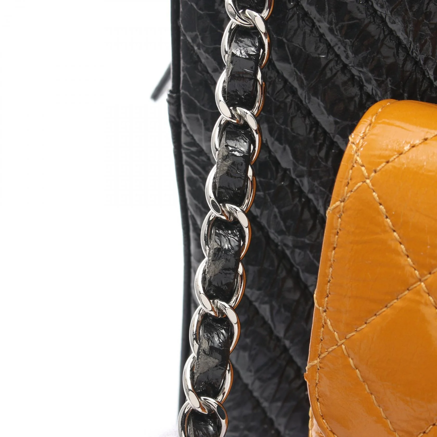 Chanel Leather V-Stitch Shoulder Bag