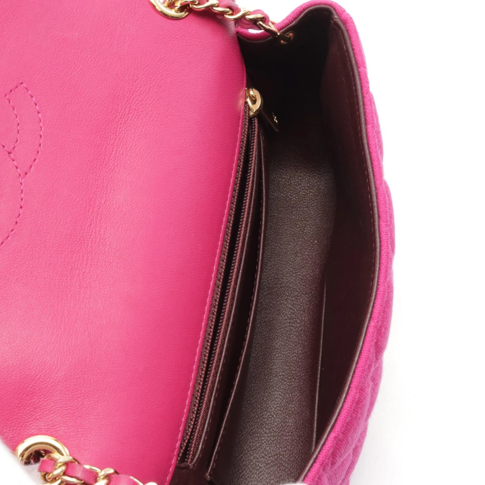 Chanel Cotton Jersey Matelasse Shoulder Bag