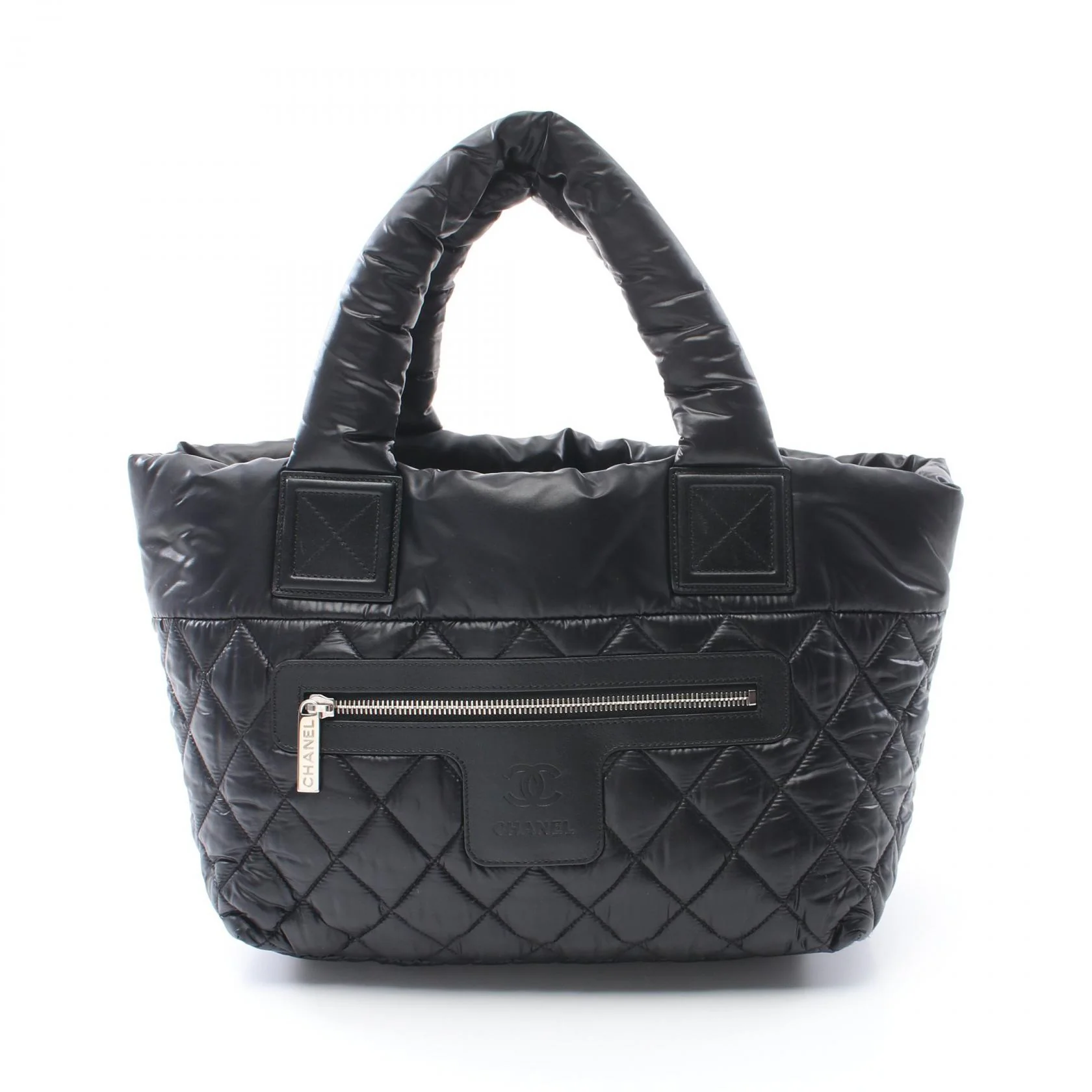 Chanel Coco Cocoon Small Tote Bag Nylon Leather