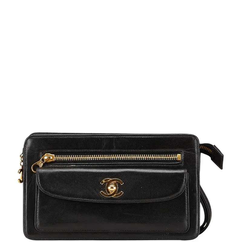 Chanel Lambskin Coco Mark Clutch Bag
