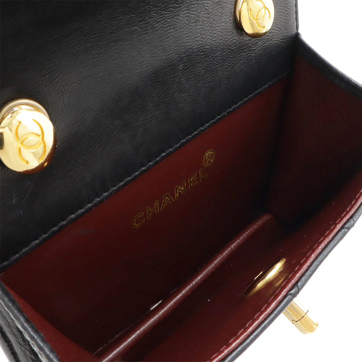 Chanel Mini Matelasse Leather Chain Shoulder Bag