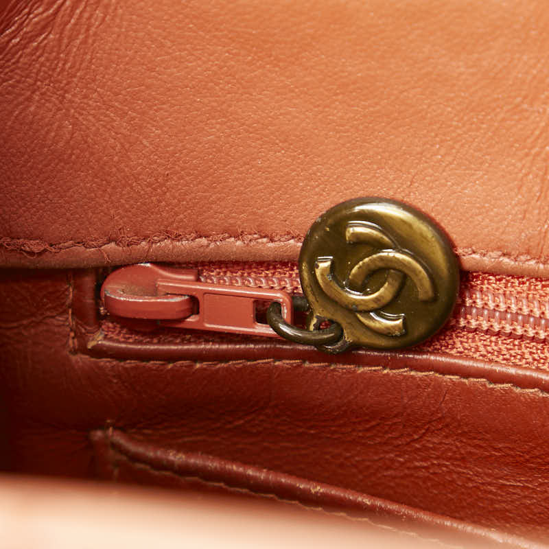 Chanel Matelasse Coco Mark Lambskin Shoulder Bag