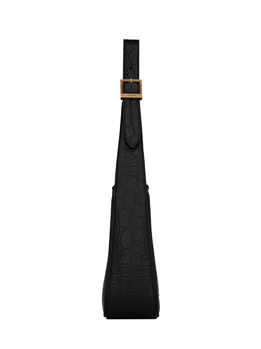 Le 5 a 7 in Crocodile Embossed Shiny Leather