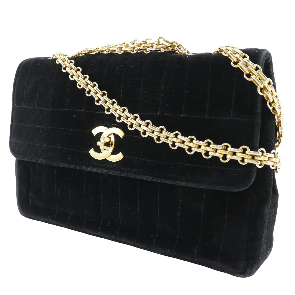 Chanel Velour Chain Shoulder Bag
