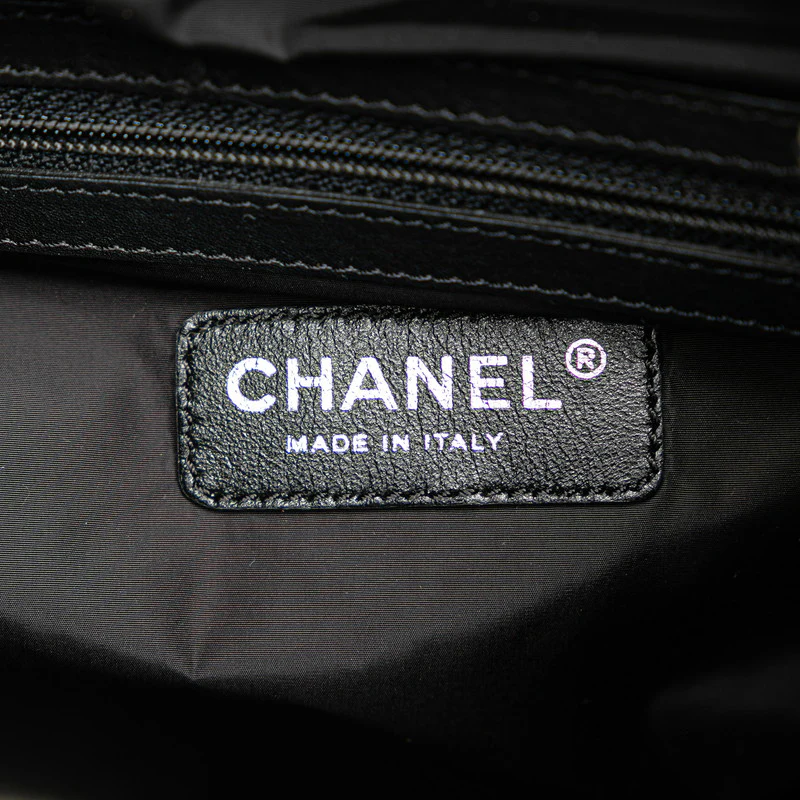 Chanel Nylon Leather Tweed Print Backpack