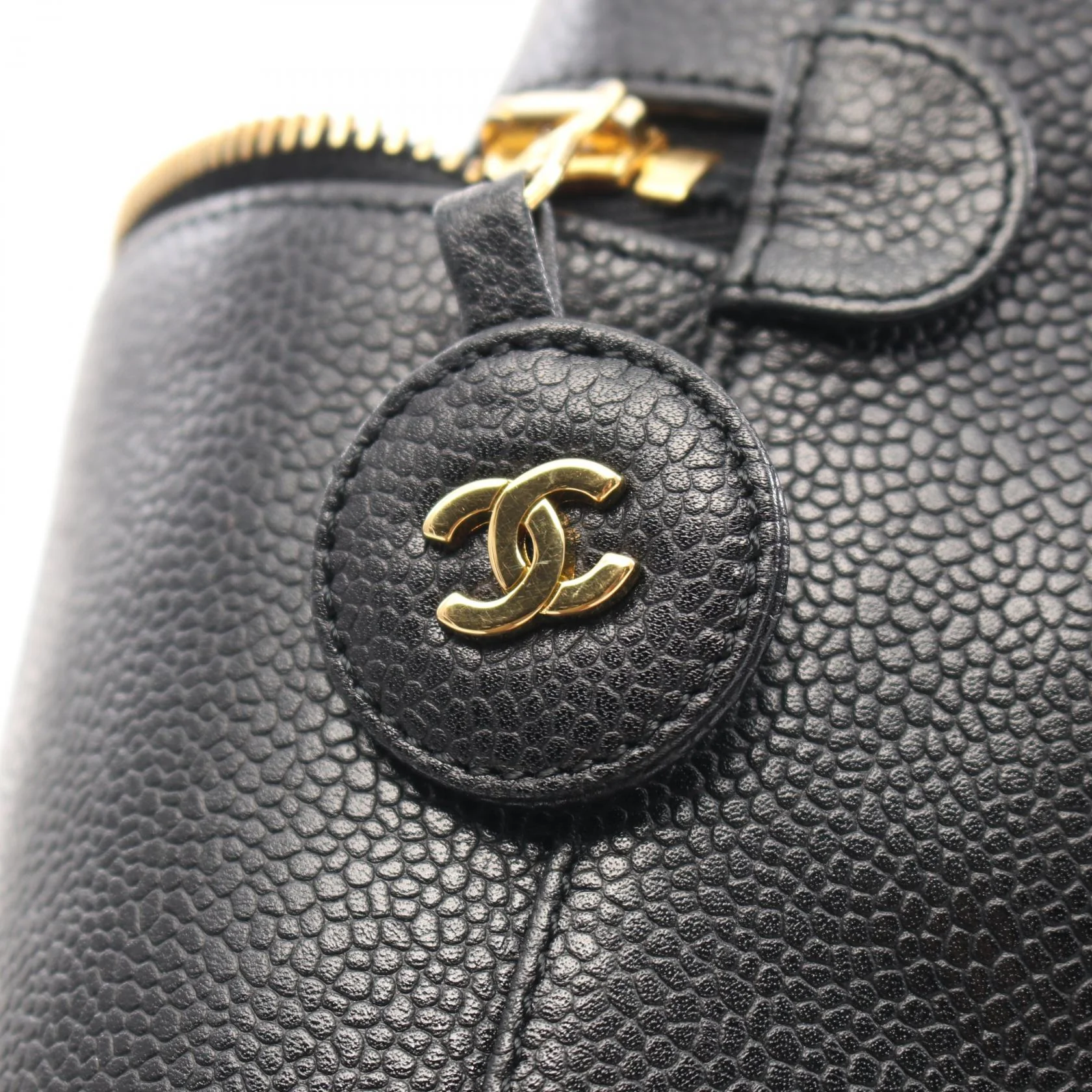 Chanel Caviar Skin Coco Mark Handbag A01998