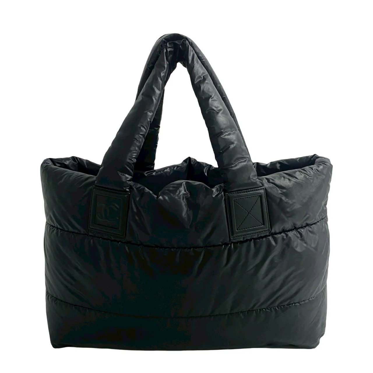Chanel Nylon Coco Cocoon Tote Bag Black