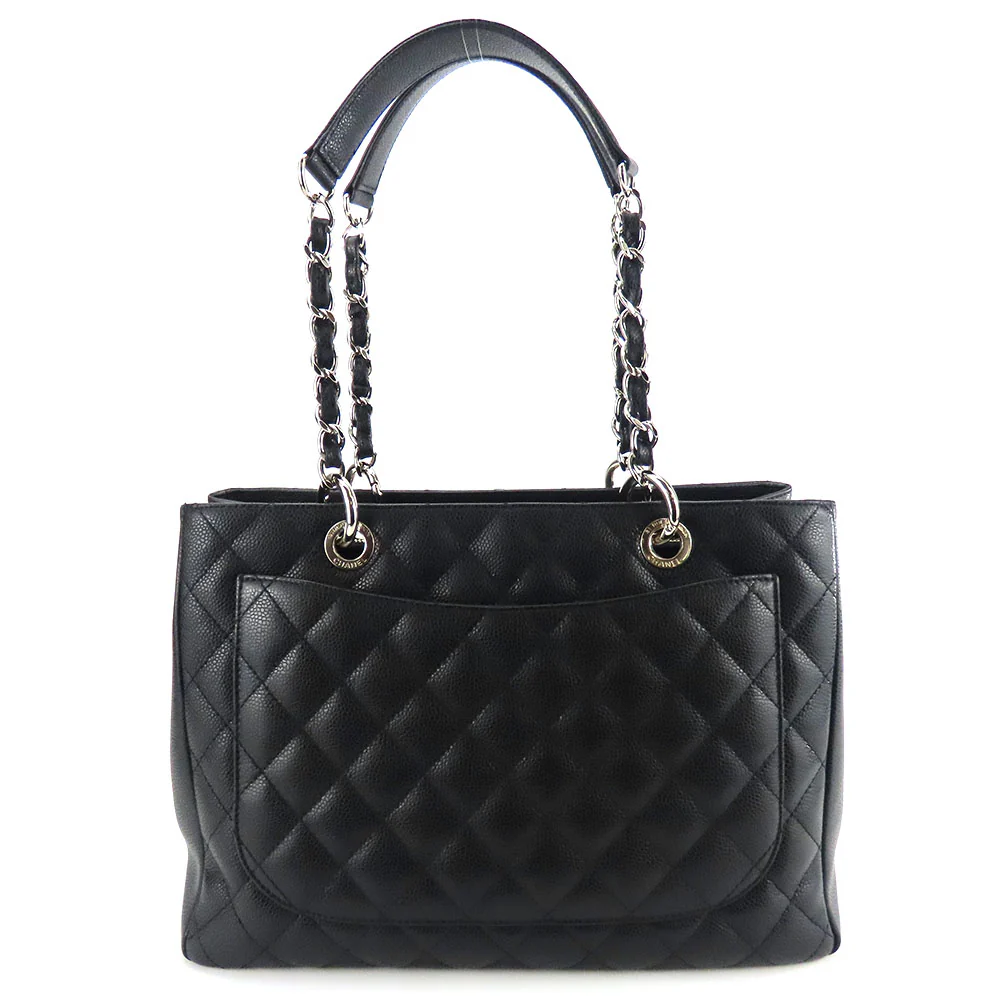 Chanel Caviar Skin Tote Bag GST Black