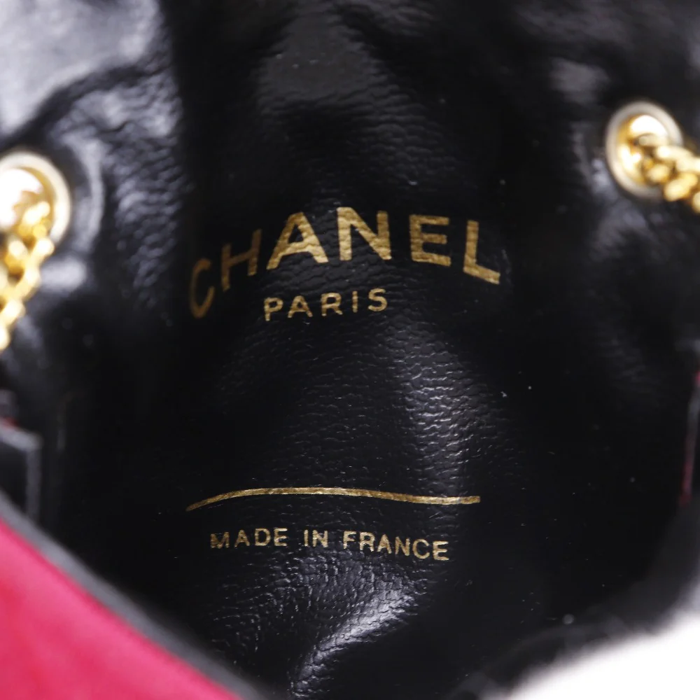 Chanel Cotton Chain Pouch Shoulder Bag