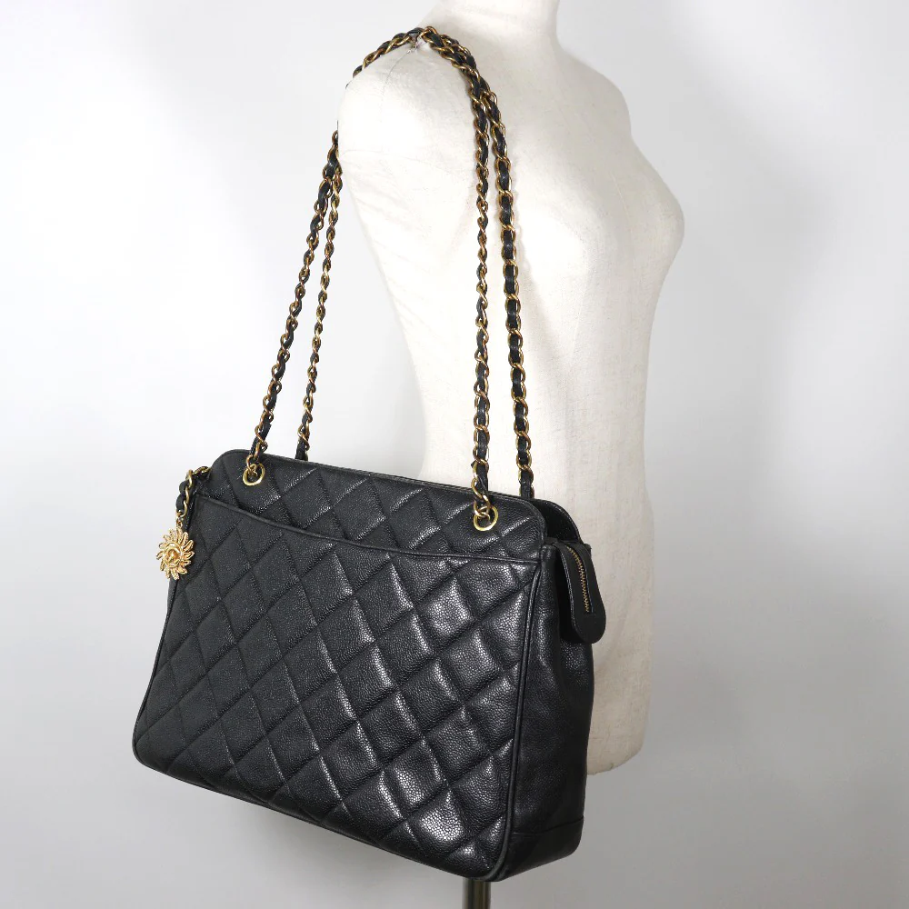 Chanel Caviar Skin Chain Shoulder Bag