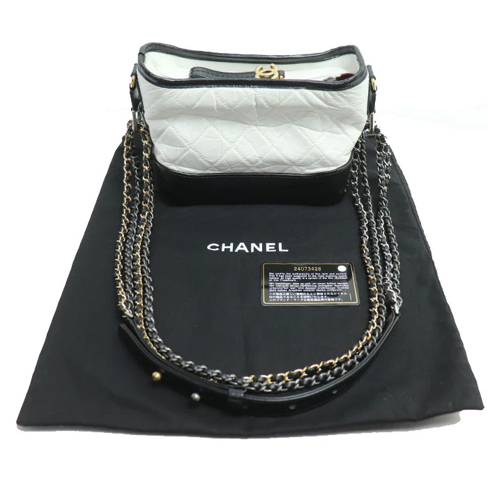 Chanel Gabrielle Small Hobo Bag Black White