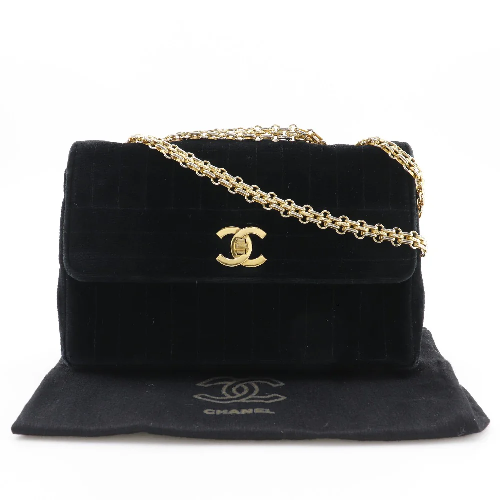 Chanel Velour Chain Shoulder Bag