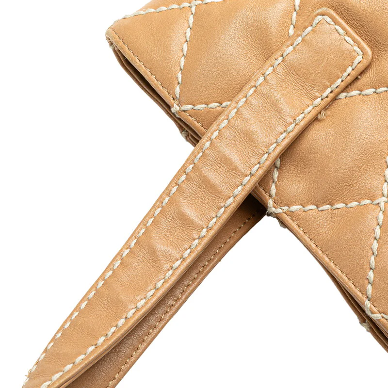 Chanel Lambskin Wild Stitch Coco Mark Tote