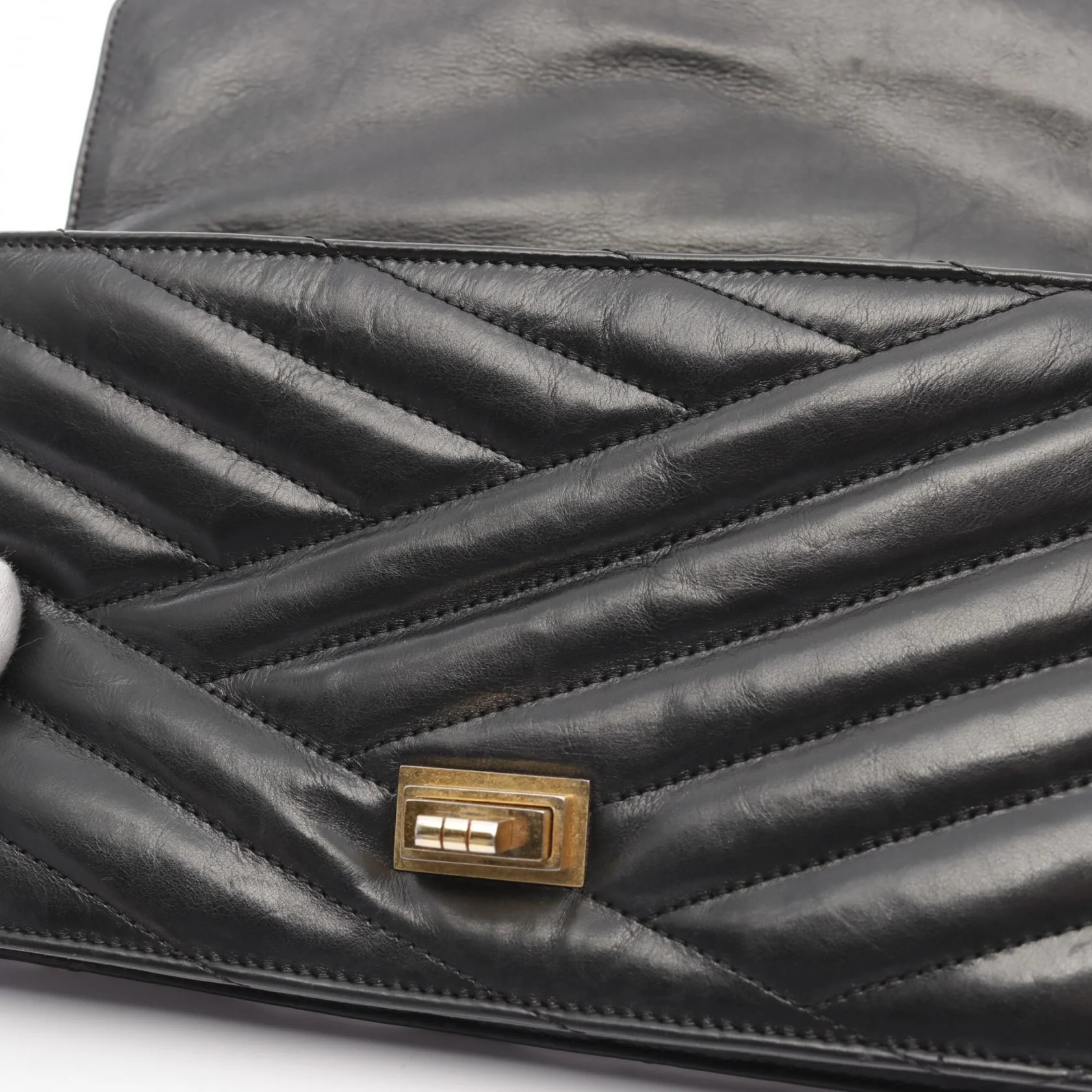 Chanel 2.55 Mademoiselle Shoulder Bag Black