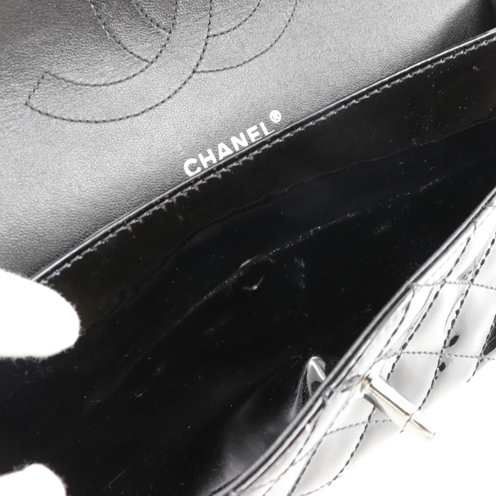 Chanel Patent Leather Chain Shoulder Bag