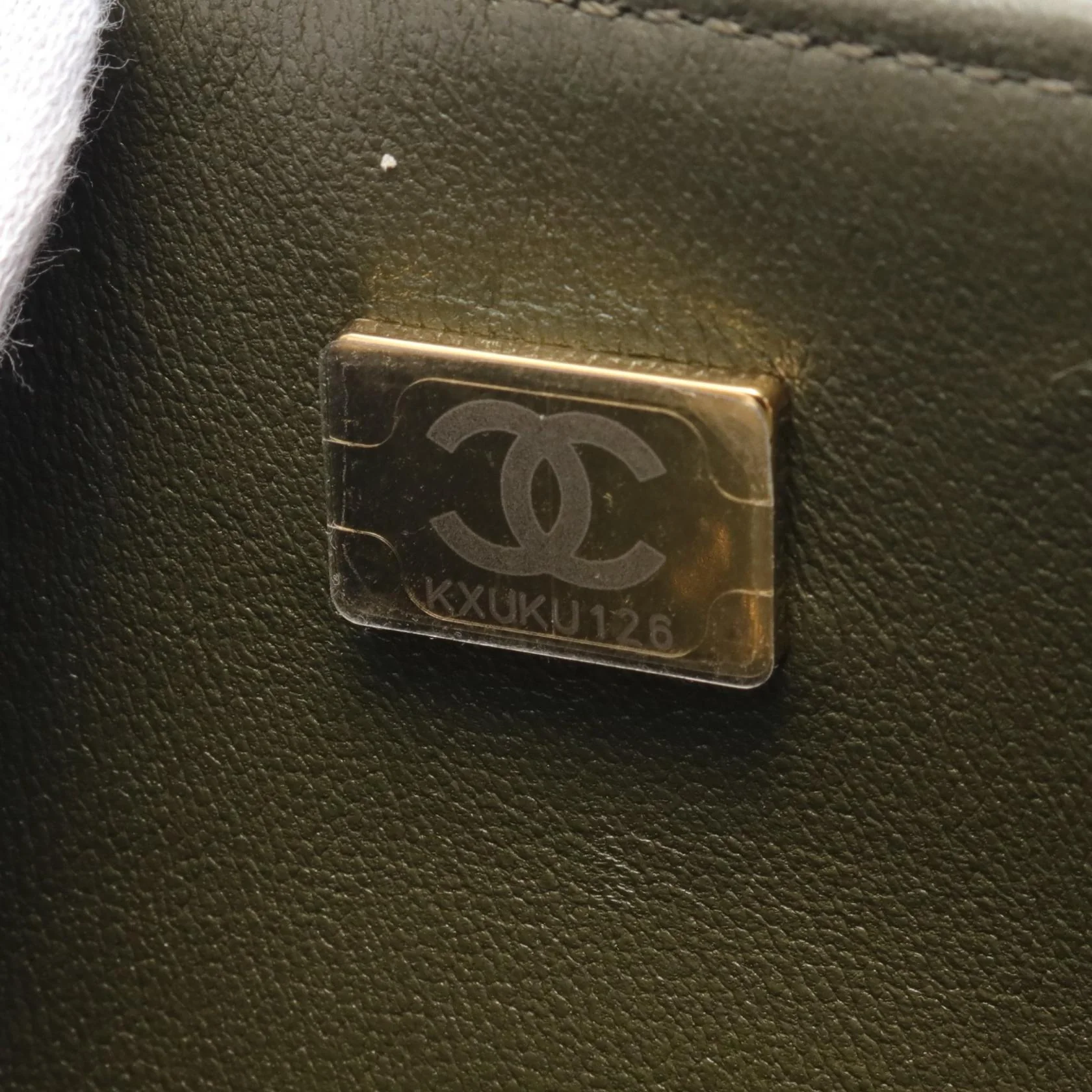 Chanel Boy Small Leather Shoulder Bag Khaki