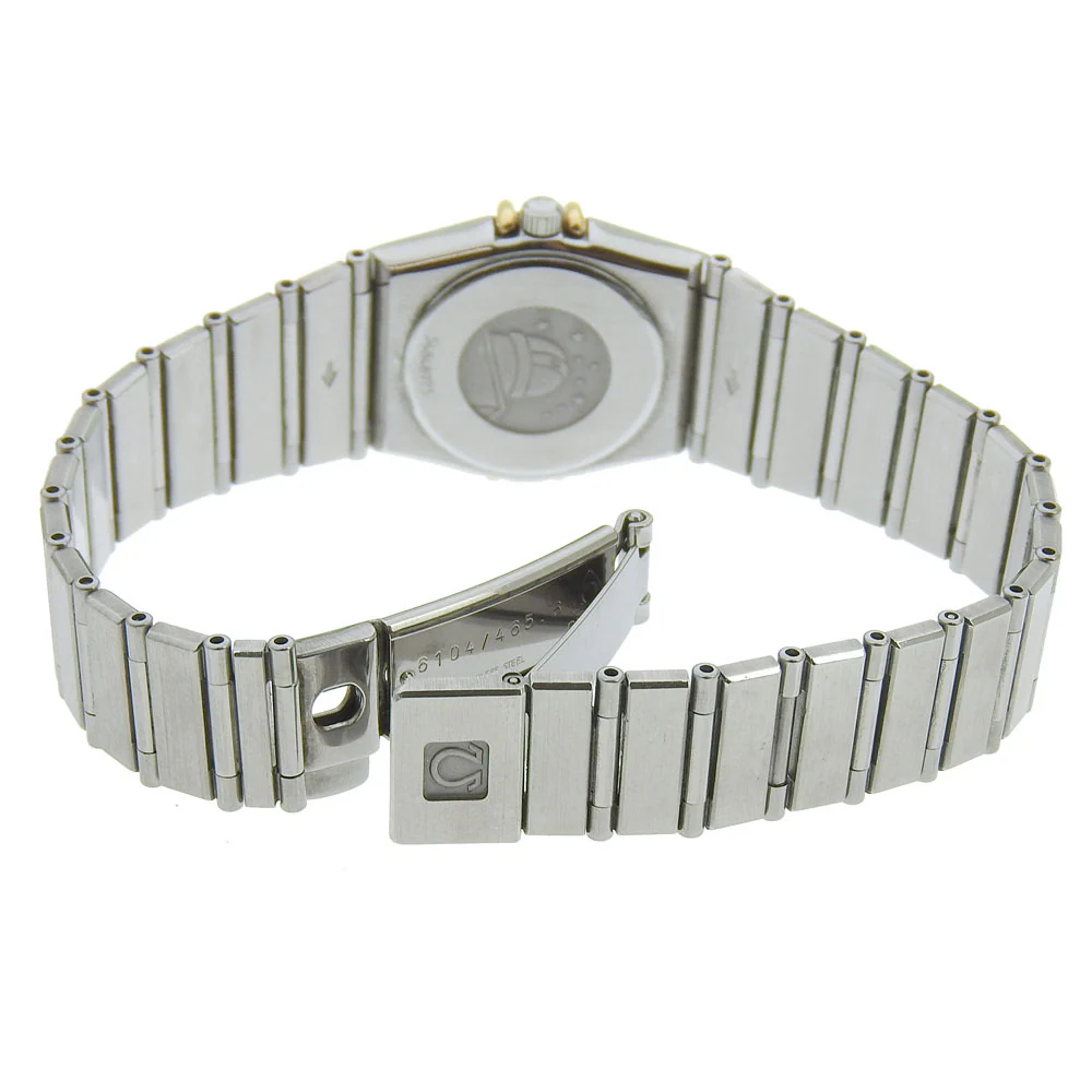 Omega Constellation Quartz Watch Gold Plated Stainless Steel