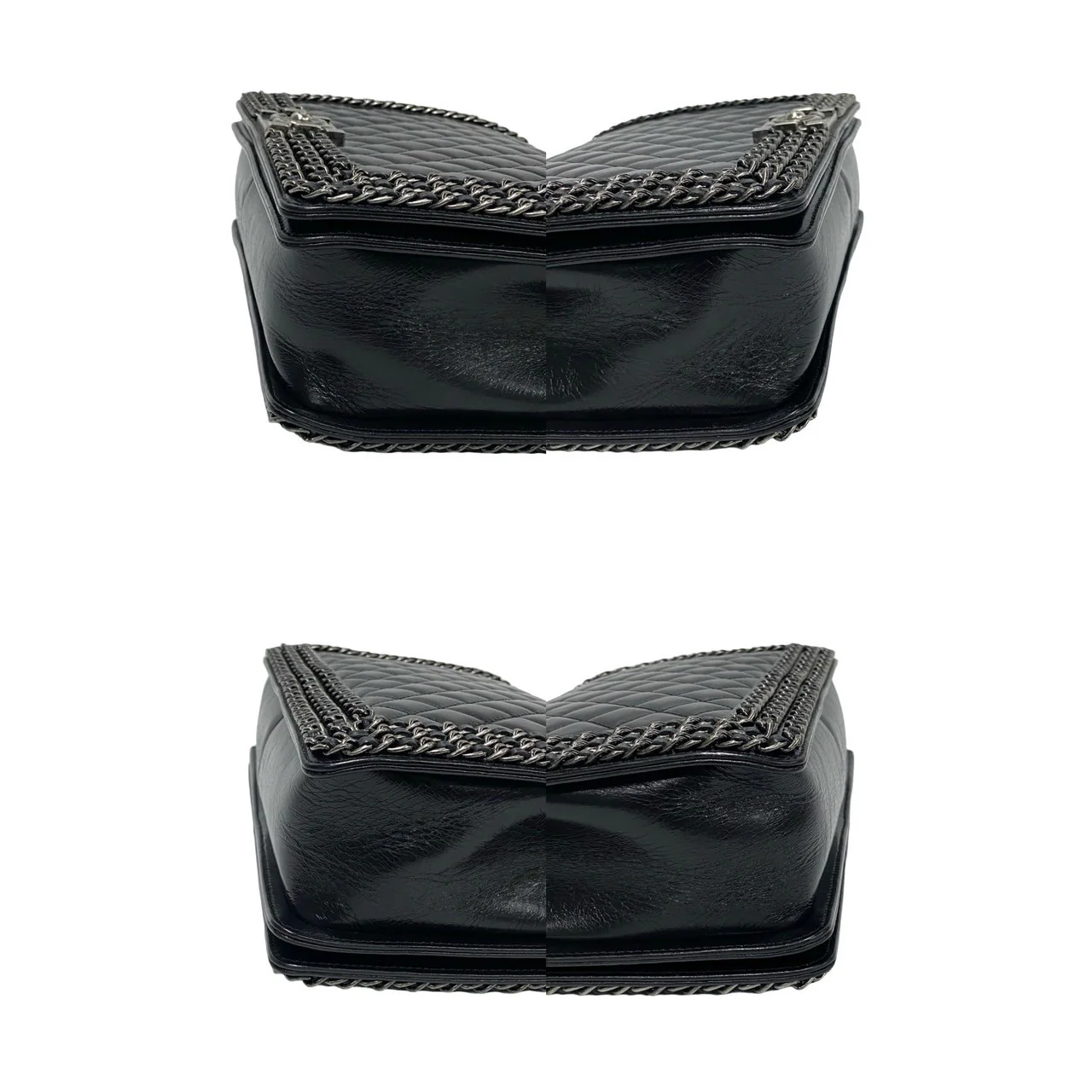 Chanel Boy Leather Chain Shoulder Bag