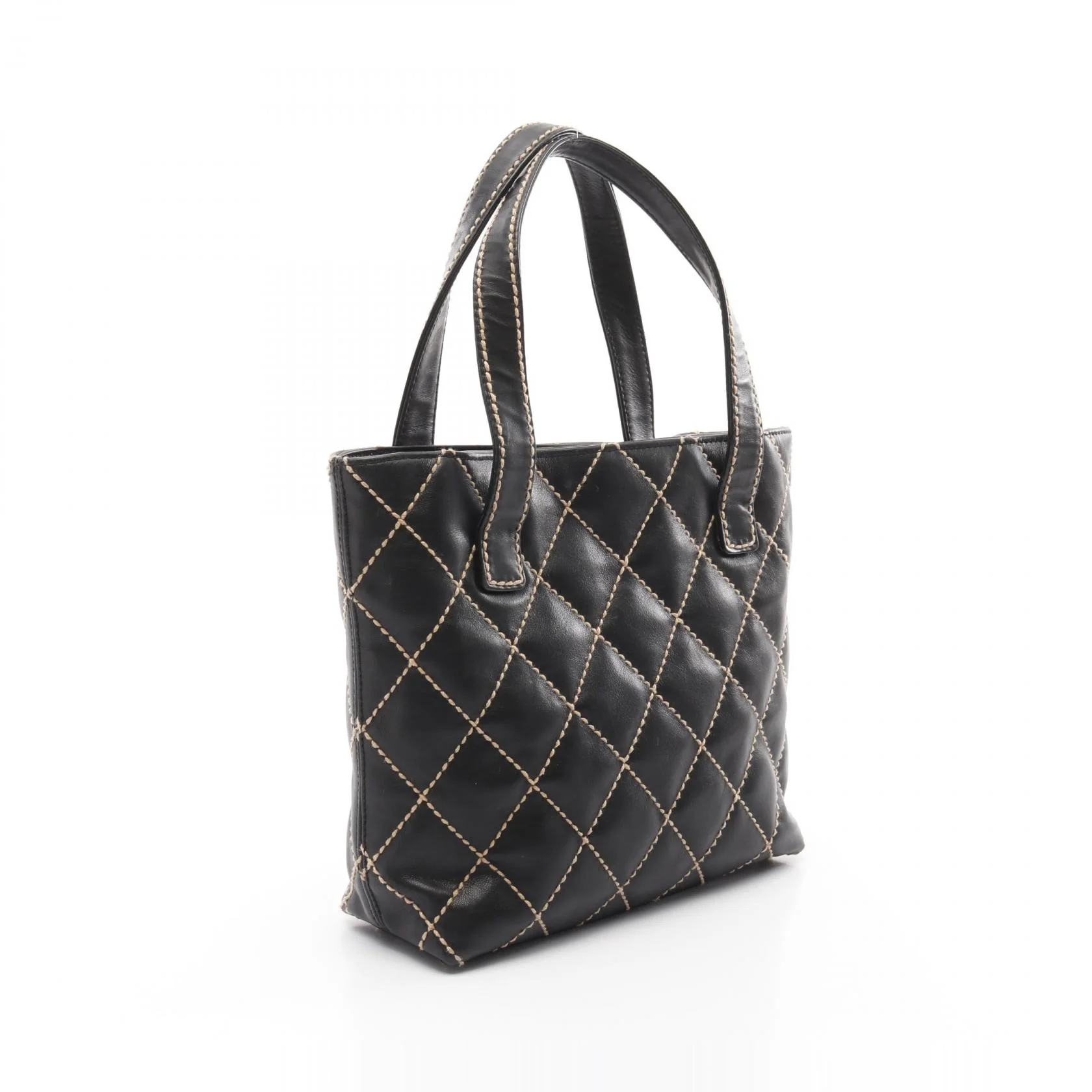 Chanel Leather Wild Stitch Tote Bag A18126