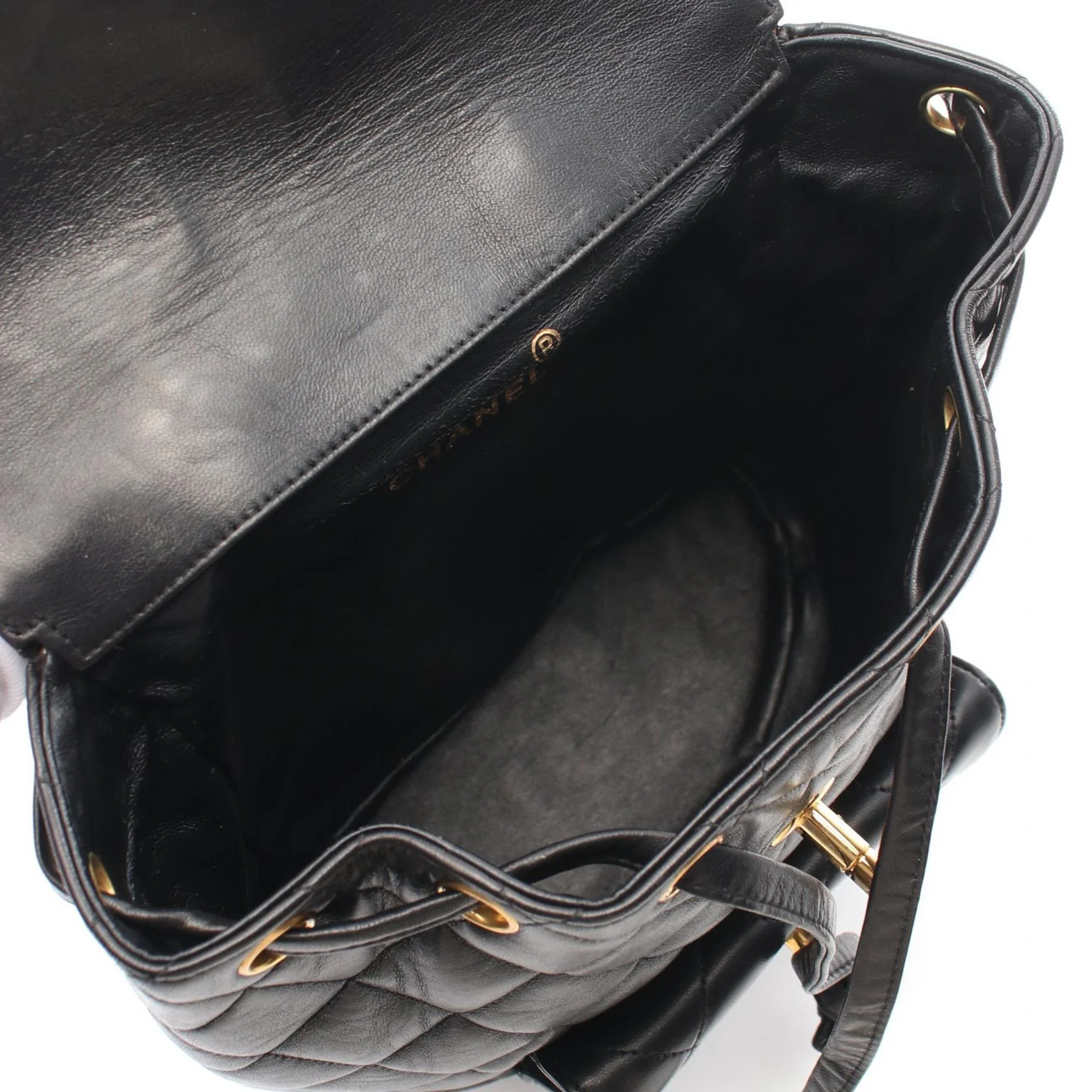 Chanel Matelasse Lambskin Backpack Black