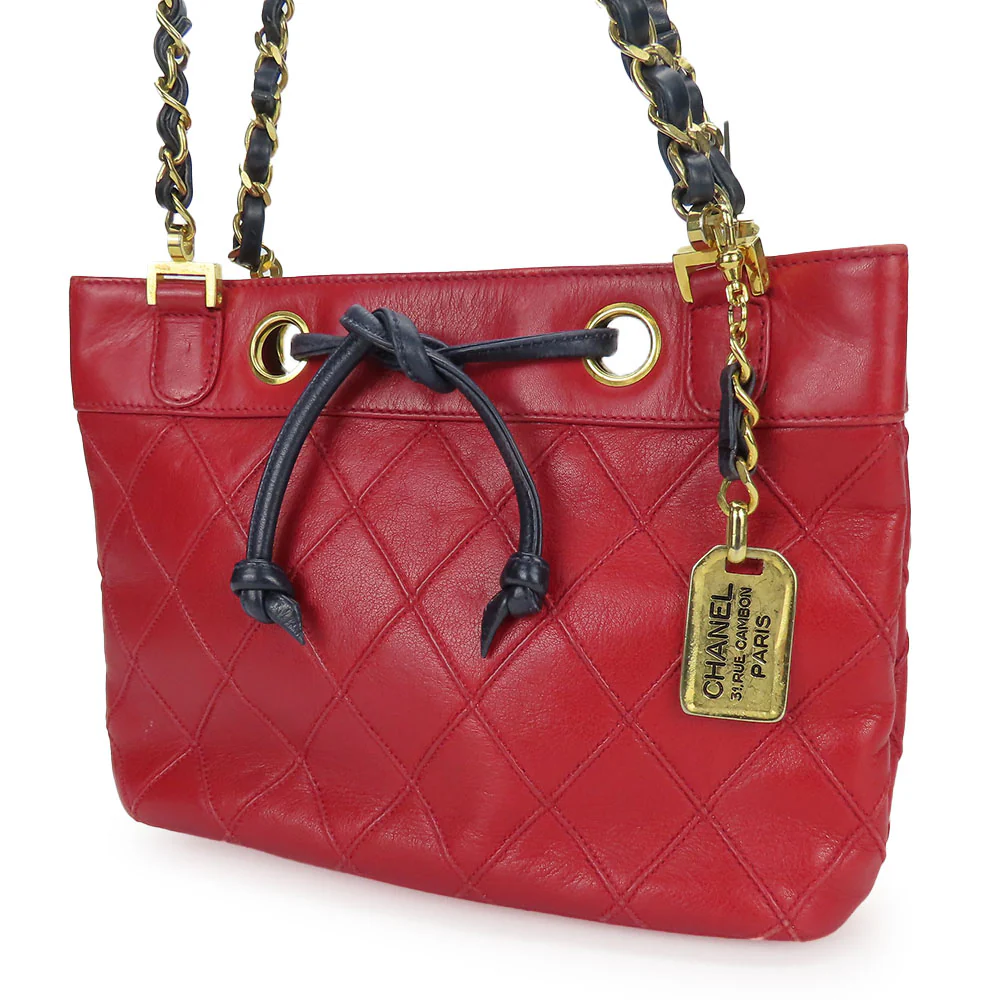 Chanel Lambskin Bicolore Chain Shoulder Bag