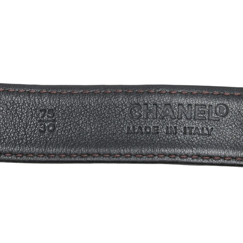 Chanel Lambskin Coco Mark Waist Bag Belt Bag Black
