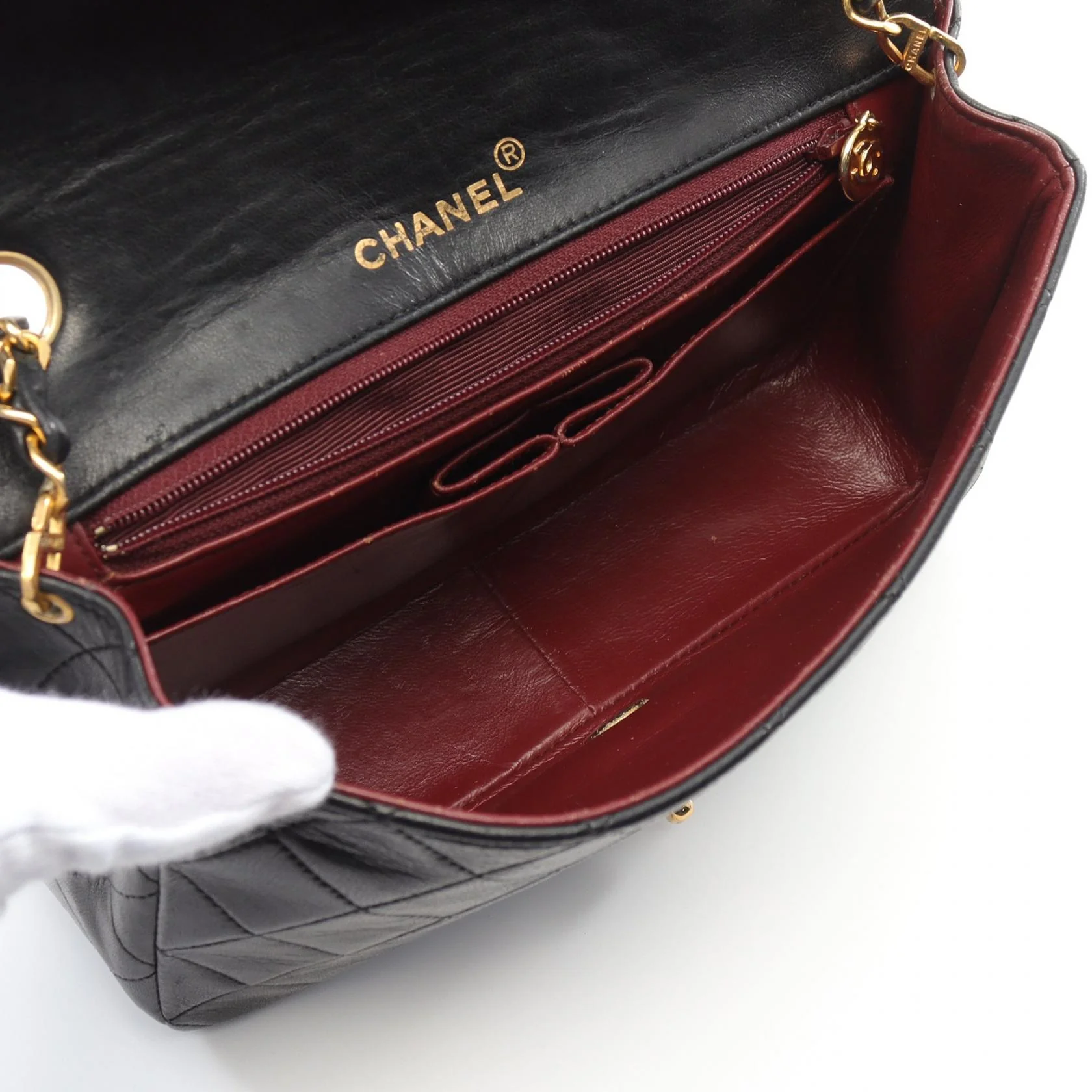 Chanel Lambskin Full Flap Shoulder Bag A02500