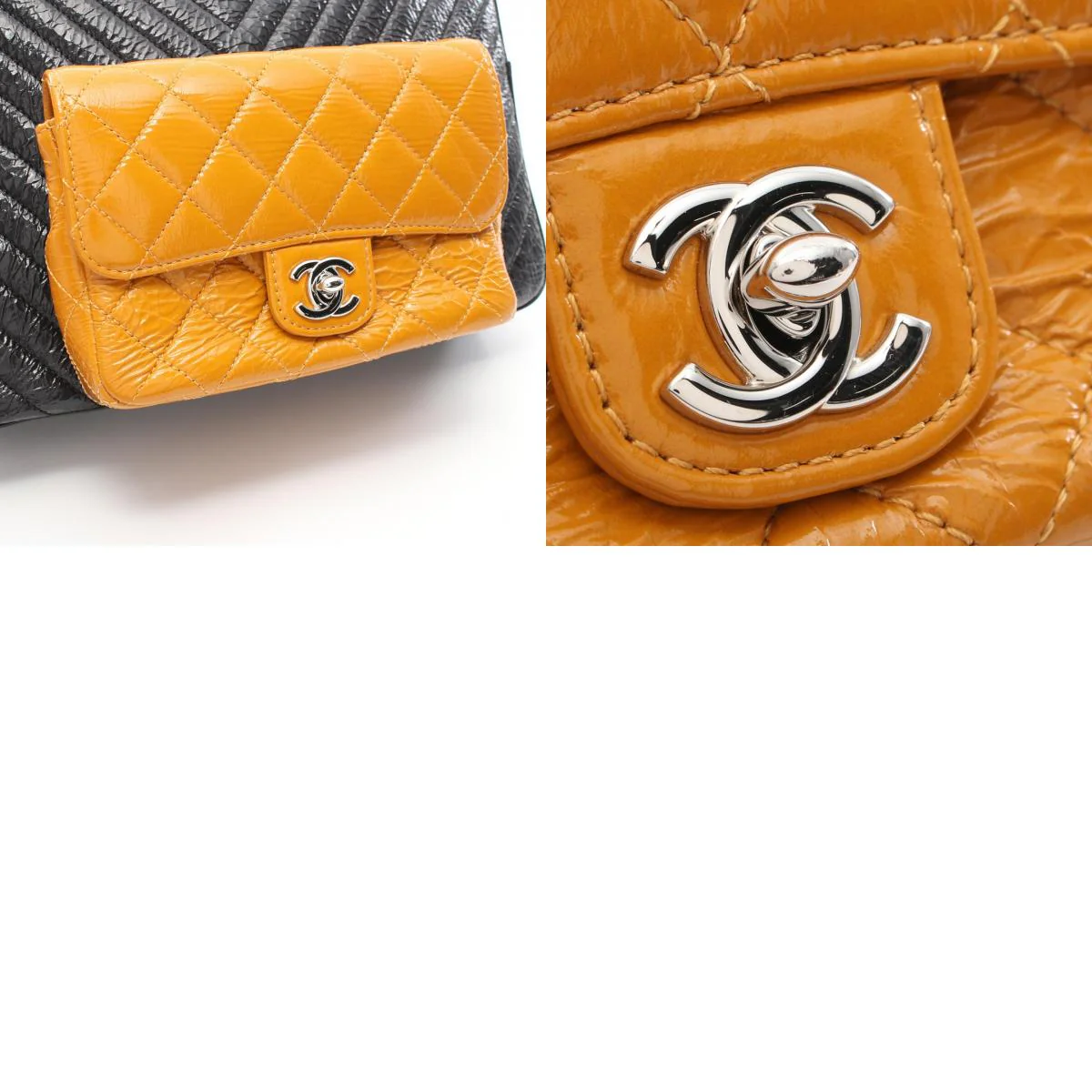 Chanel Leather V-Stitch Shoulder Bag