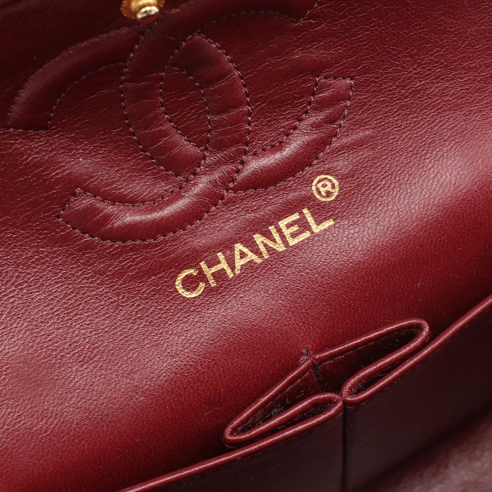 Chanel Lambskin Matelasse W Flap Shoulder Bag