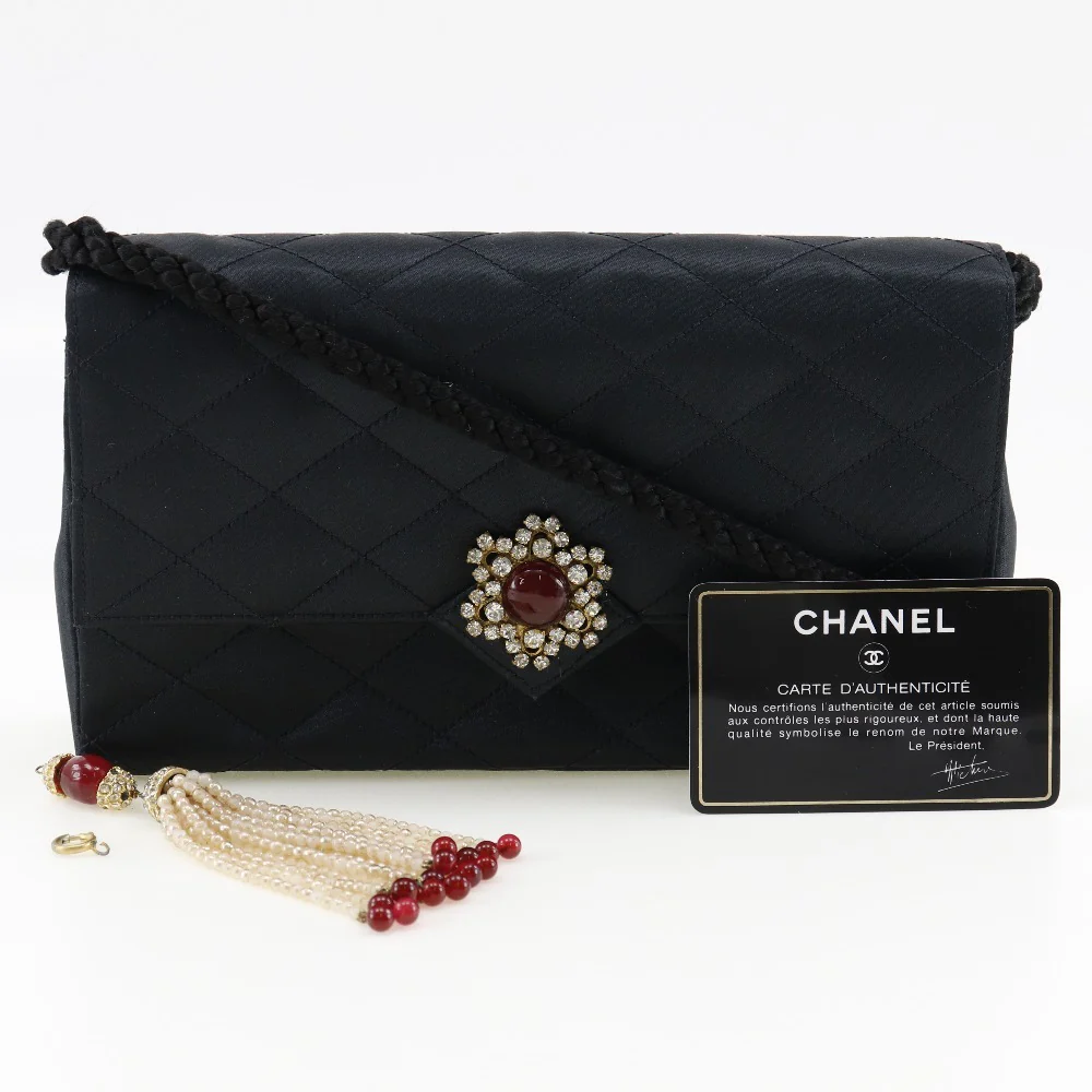 Chanel Satin Shoulder Bag 1985
