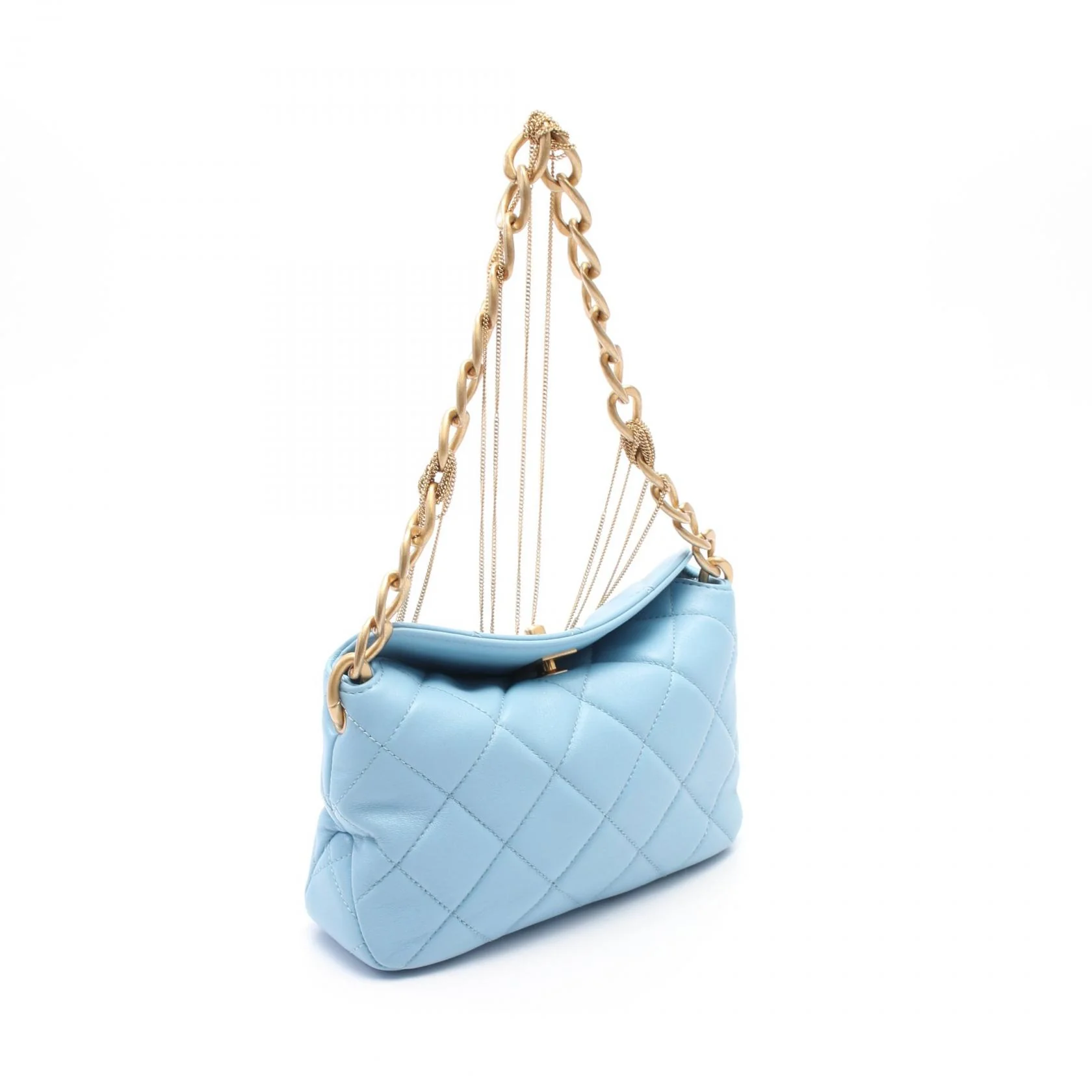 Chanel Matelasse Leather Handbag Blue