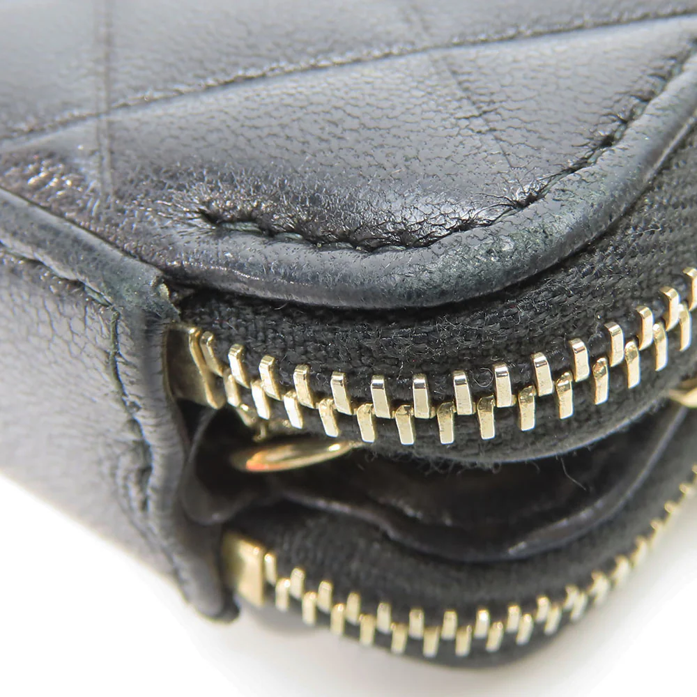 Chanel Lambskin Chain Shoulder Bag Wallet