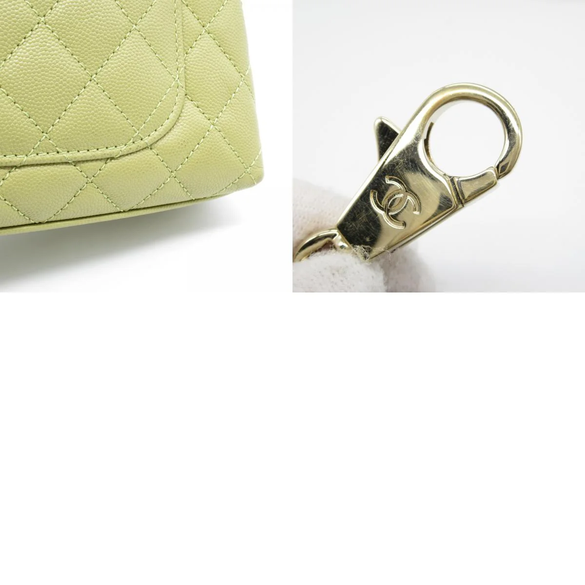 Chanel Caviar Skin Coco Handle Shoulder Bag