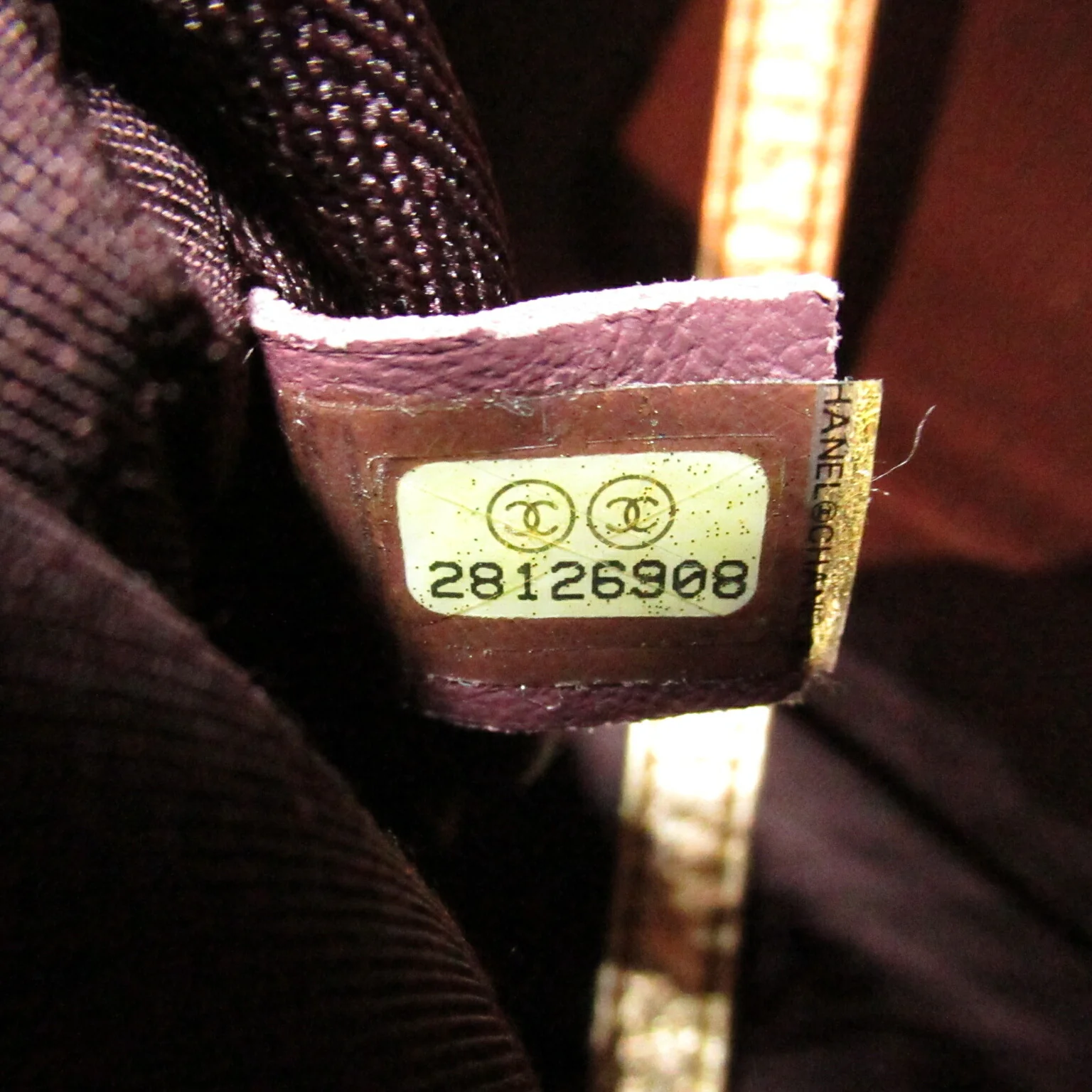 Chanel Chain Backpack PVC Canvas Leather