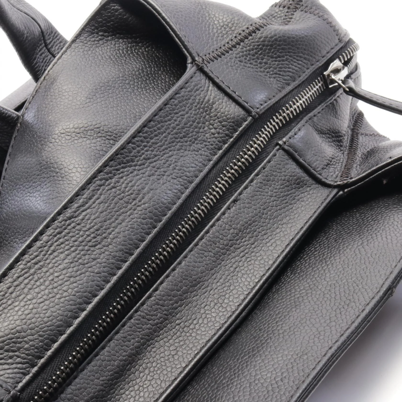 Chanel Caviar Skin Chocobar Handbag Black