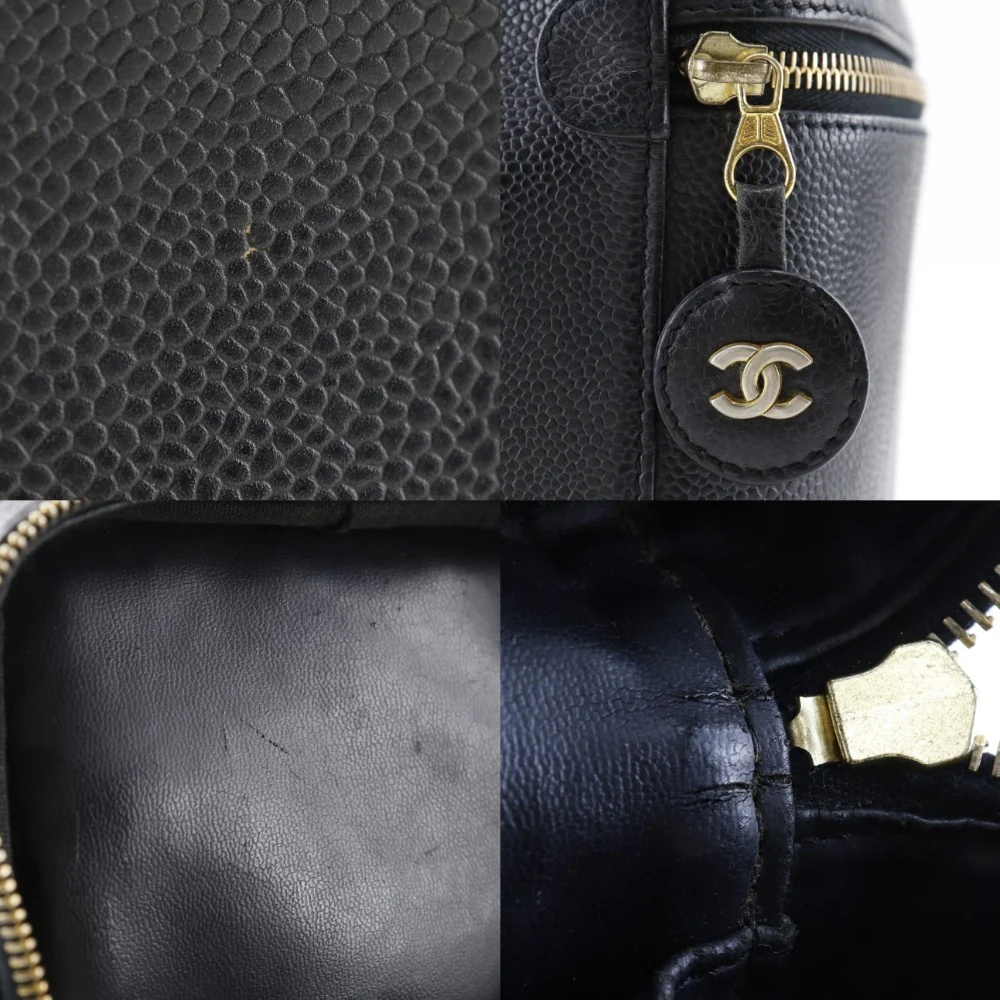 Chanel Caviar Skin Vanity Handbag