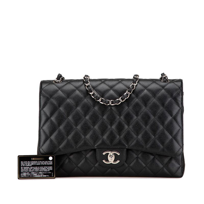Chanel Caviar Double Flap Shoulder Bag