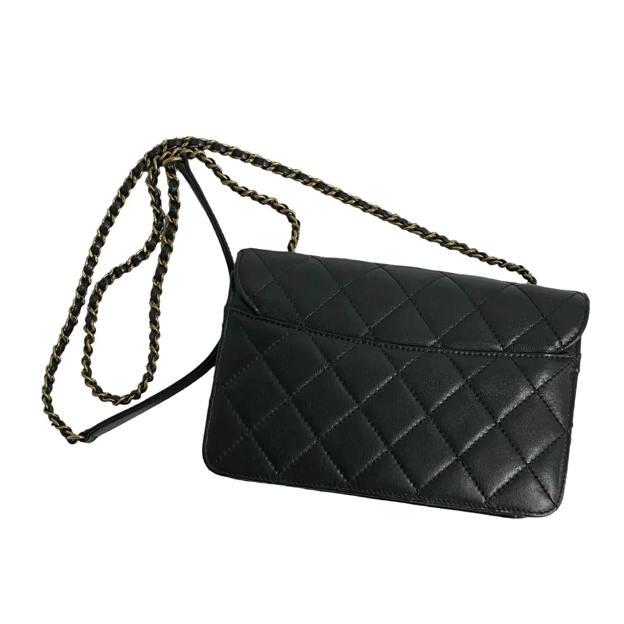 Chanel Lambskin Matelasse Coco Mark Chain Shoulder Bag