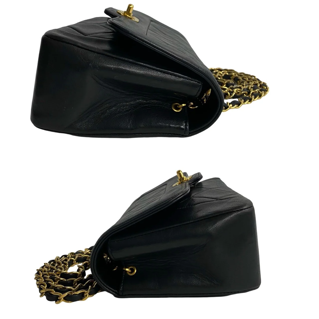Chanel Lambskin Matelasse Coco Mark Chain Shoulder Bag